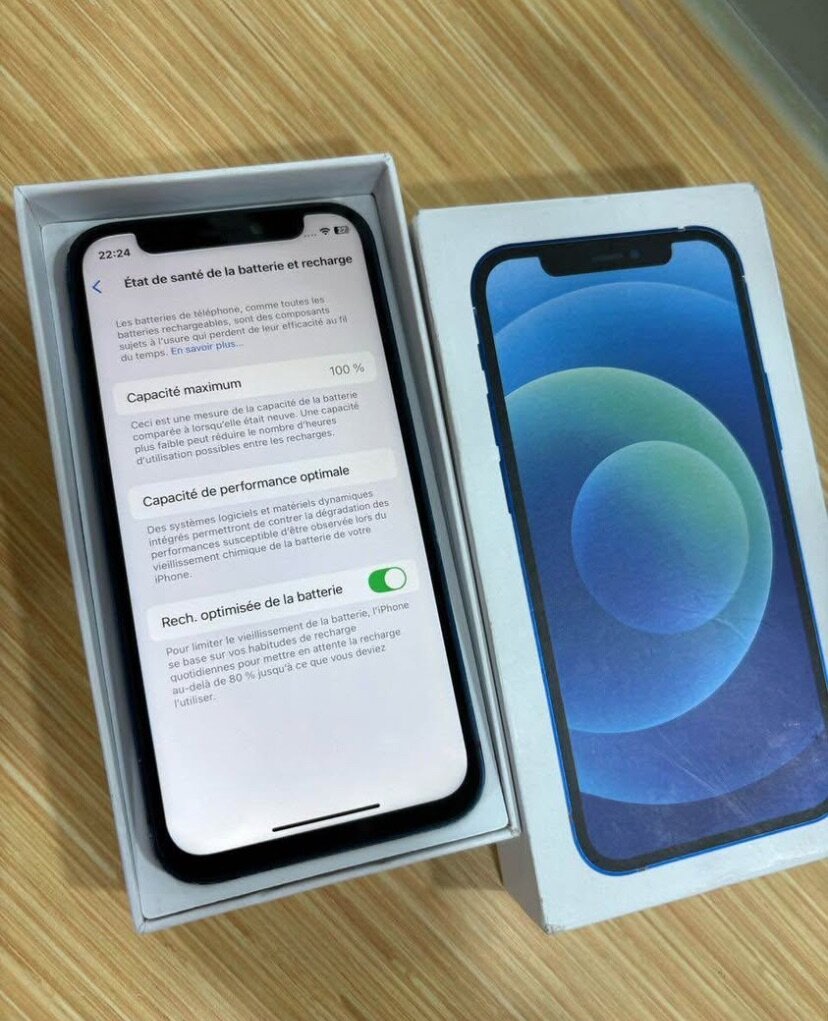 iPhone 12 Bleu Neuf 64GB