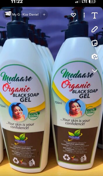 Medaase Organic Black Shower Gel