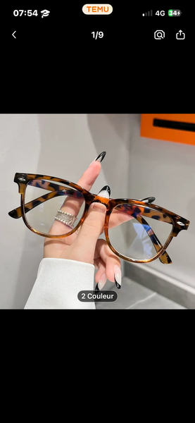 Lunettes de soleil effet tortue