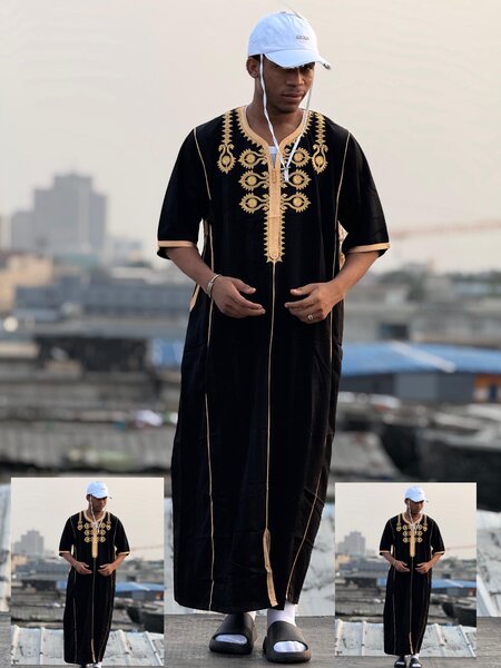 Caftan homme africain brodé