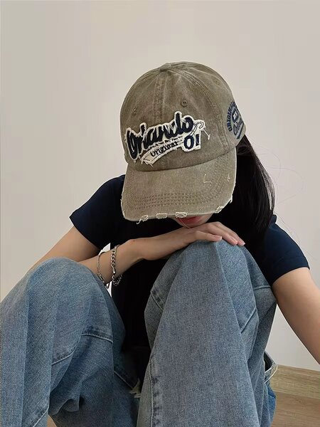 Casquette vintage unisexe en coton