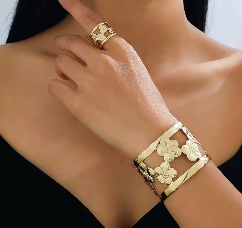 Bracelet et Bague en Acier Inoxydable