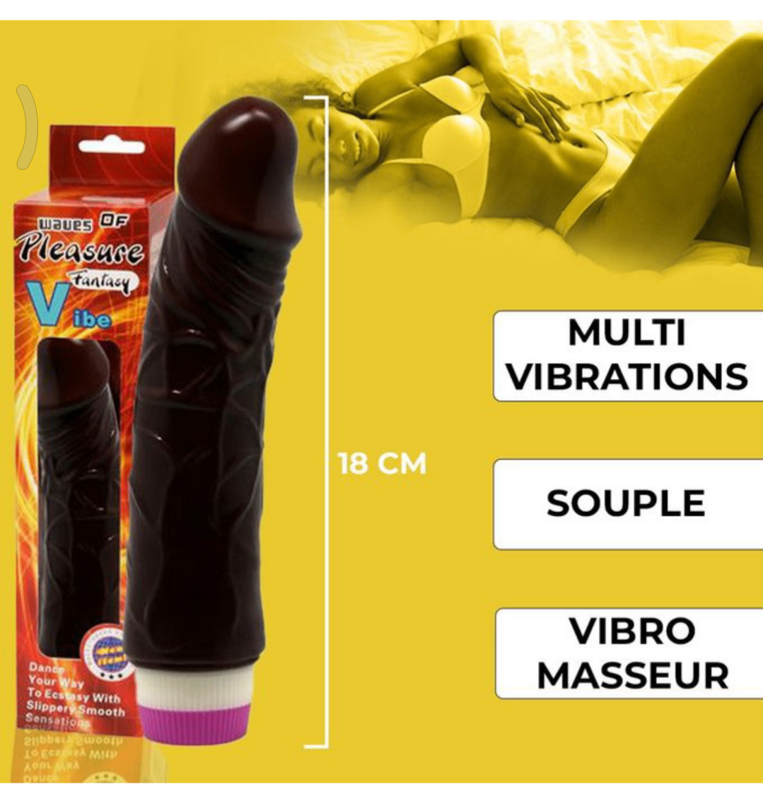 Vibromasseur latinoSouple 18cm