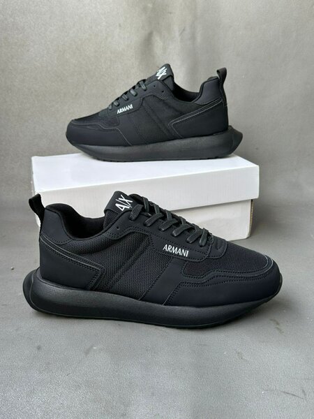 Baskets noires homme Armani