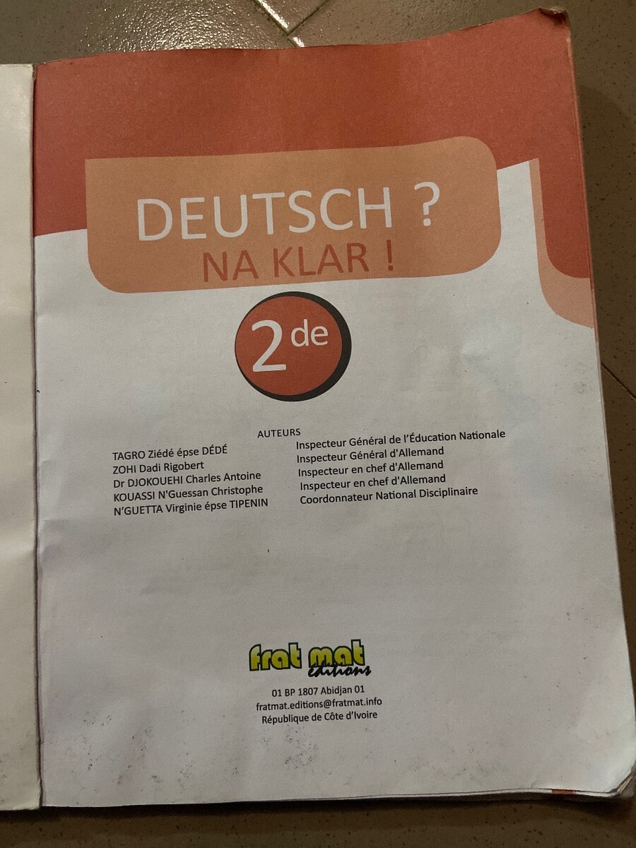 Manuel Allemand 2e Année