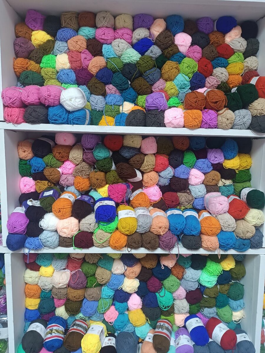 Fil de coton à tricoter