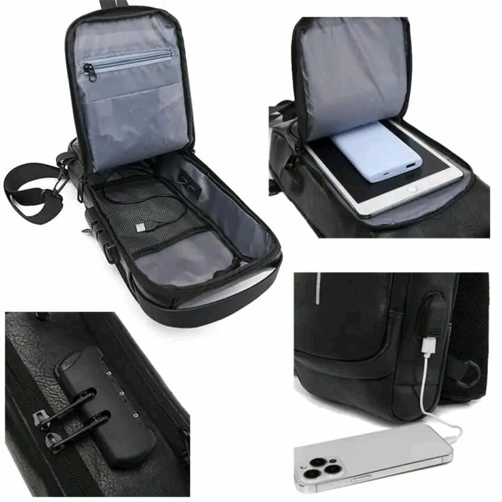 Sac bandoulière avec port USB