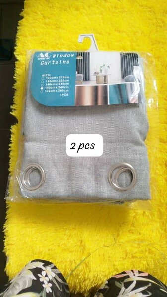 Rideaux Fenêtre Gris 2pcs