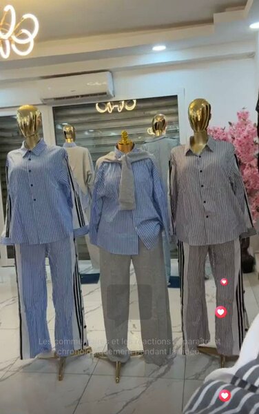 Pyjama rayé confortable