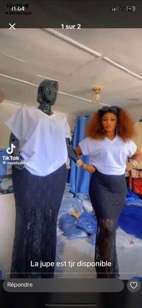 Jupe et pantalon en dentelle