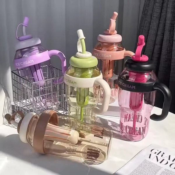 Tasses XL avec Paille Amovible