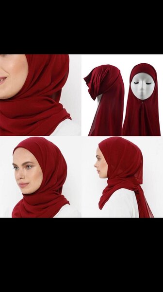 Foulard coller avec chapeau mousseline