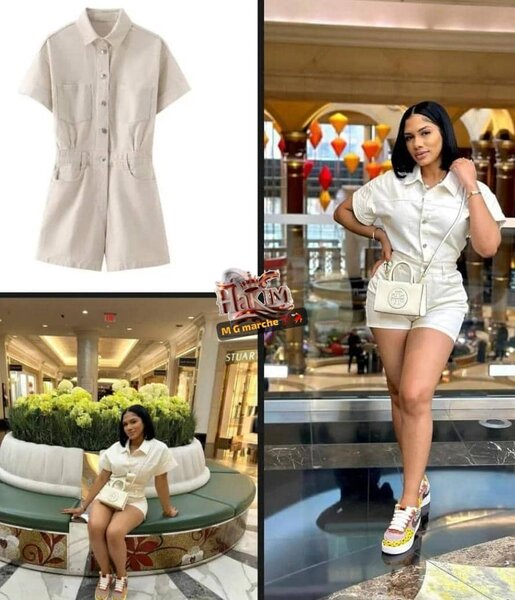 Combi-pantalon élégante femme