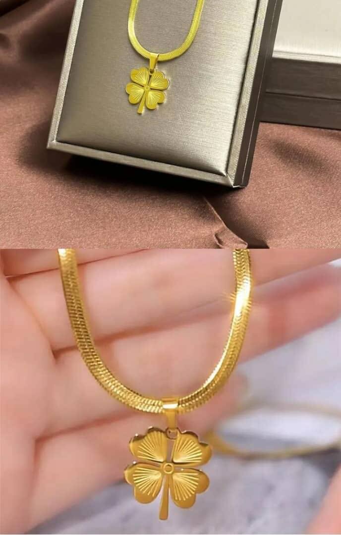 Chaîne unique en or plaque 18K