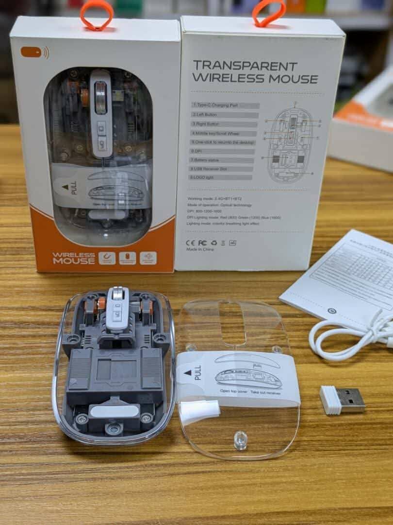 Souris transparente sans fil