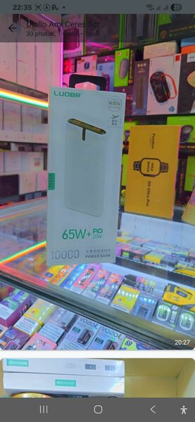 Chargeur portable 65W PD 10000mAh