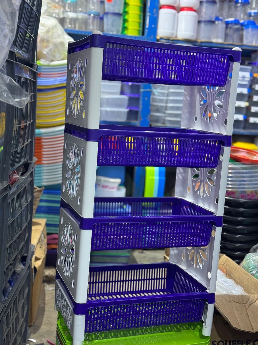 Étagère de Rangement 4 Niveaux