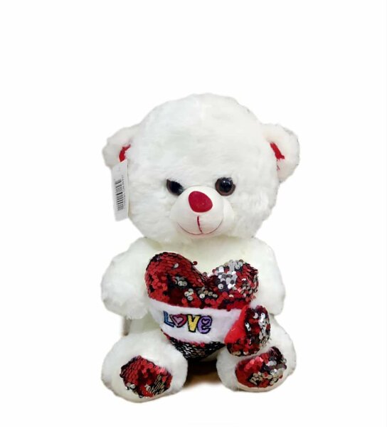 Ours en peluche cœur