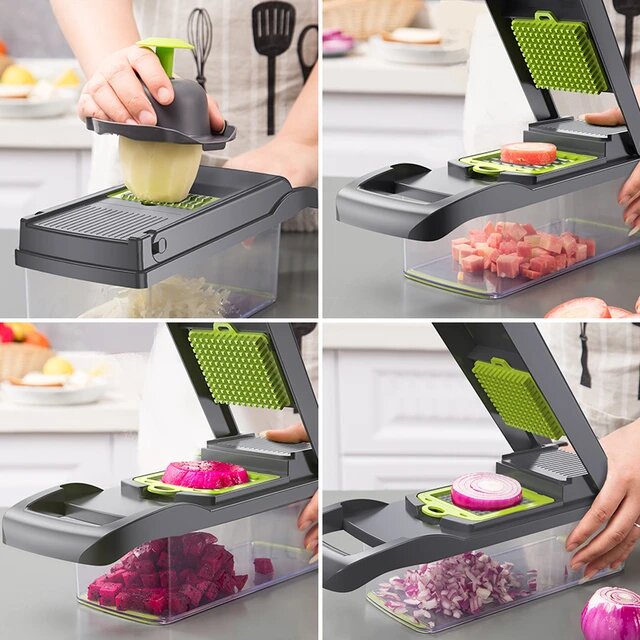 16 Pieces Multifunctional vegetable cutter / Slicer