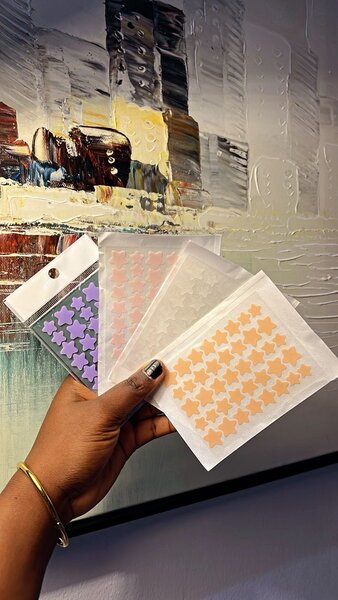 Patchs Acné Étoiles Colorés