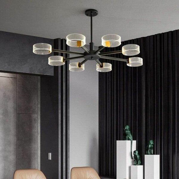 Lustre Moderne à 8 Bras
