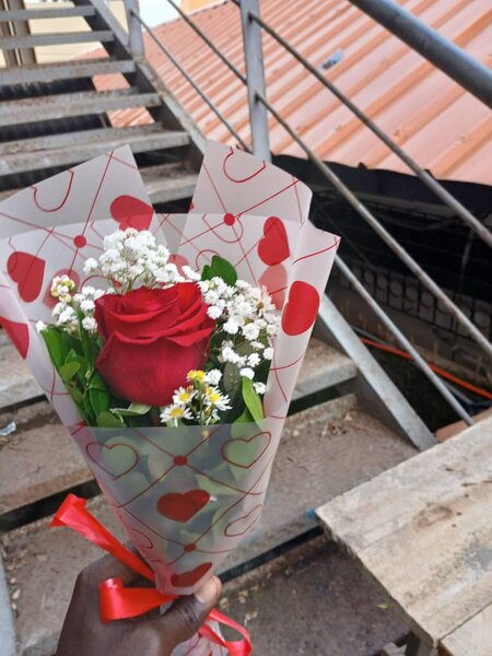 Bouquet de roses romantiques