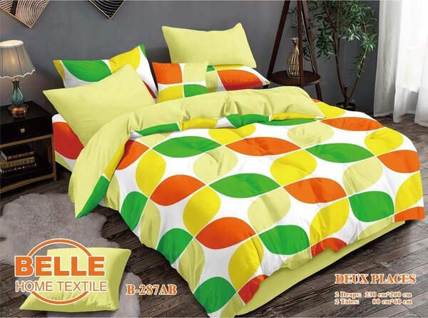 Parure de lit multicolore