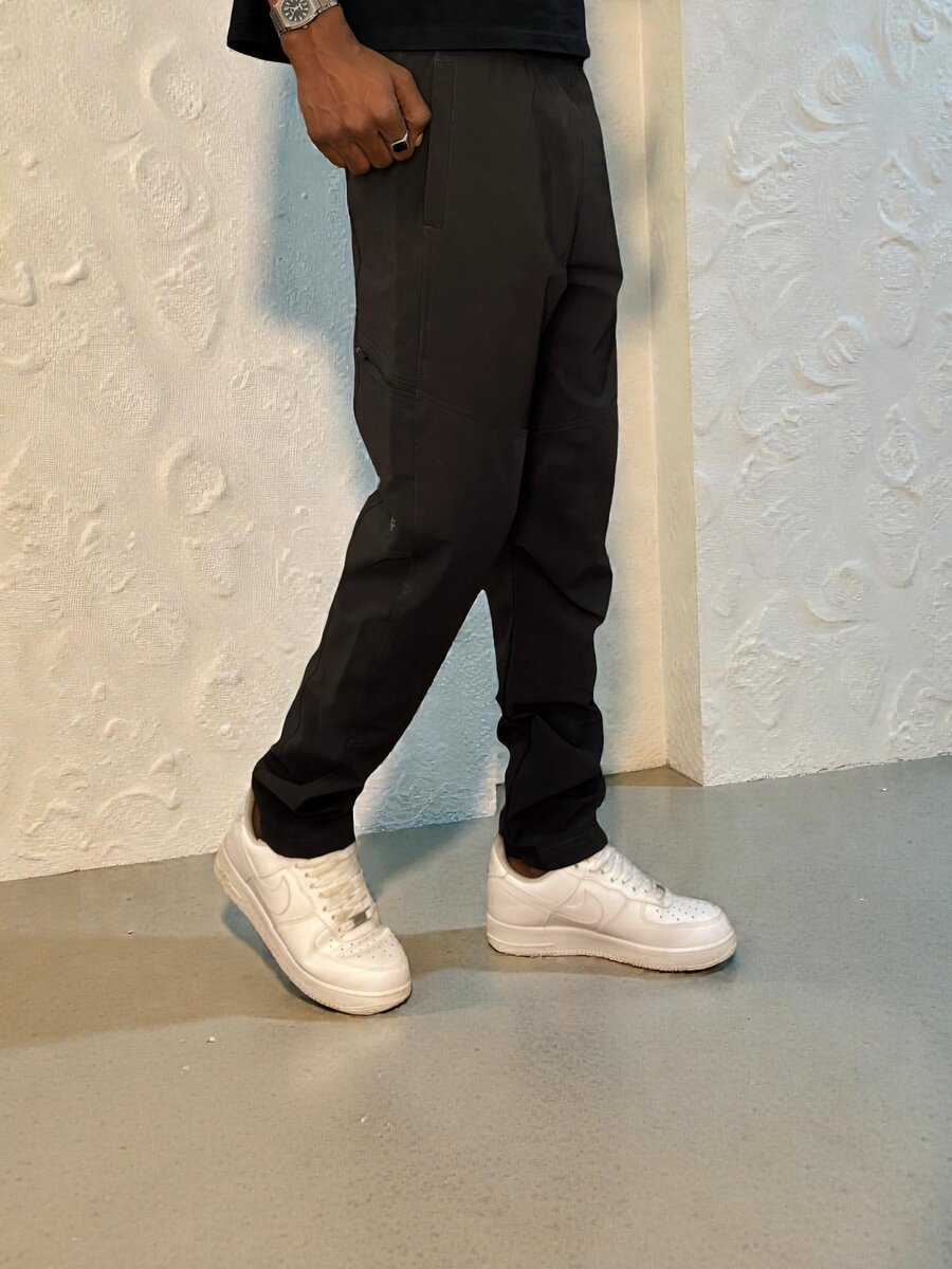 Pantalon cargo noir homme