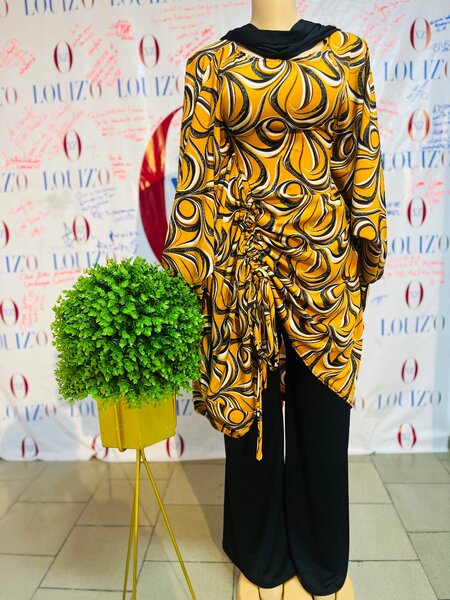 Tunique imprimée fluide chic