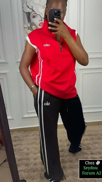 Survêtement rouge élégant