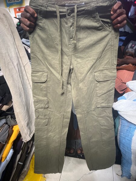 Pantalon cargo kaki homme