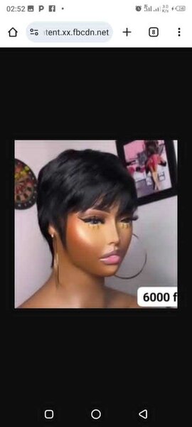 Perruque Courte naturel