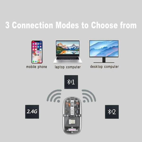 Souris rechargeable mw23 Noir