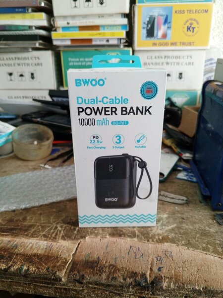 Bwoo Power Bank 10000mAh Dual-Cable
