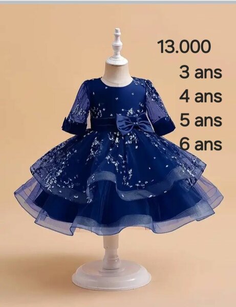 Robe bleue fille cérémonie