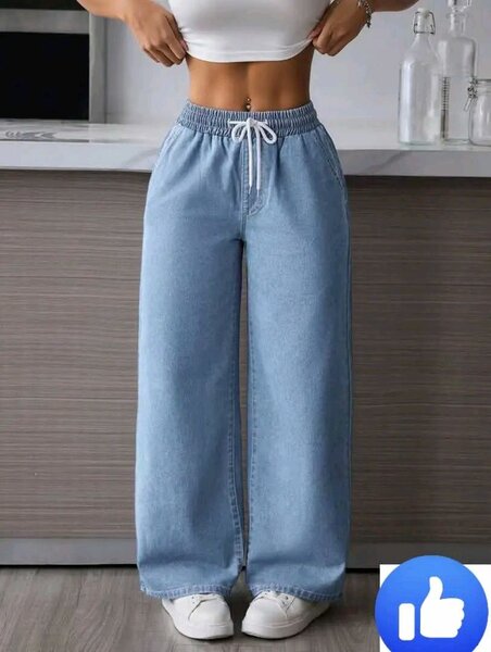 Pantalon large en jean