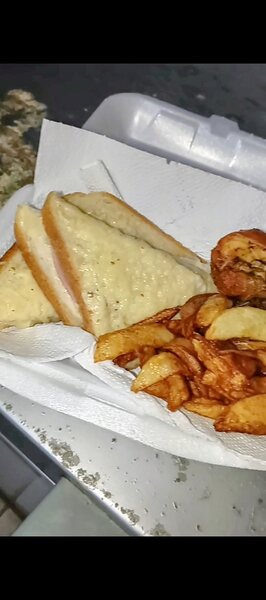 Croc monsieur et frites