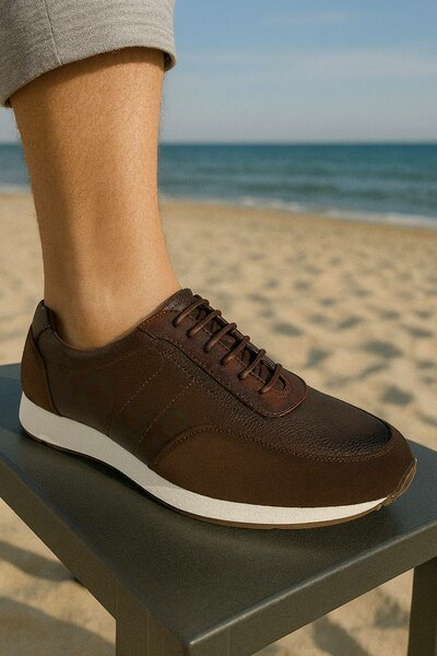 Sneakers en cuir élégants