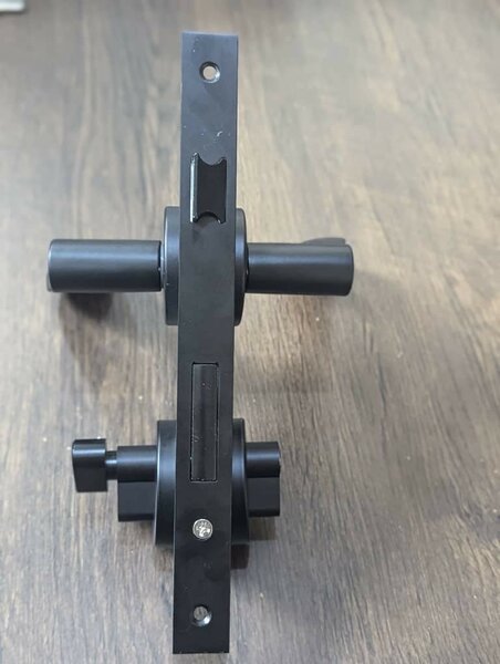 Black Matte Rossette door lock