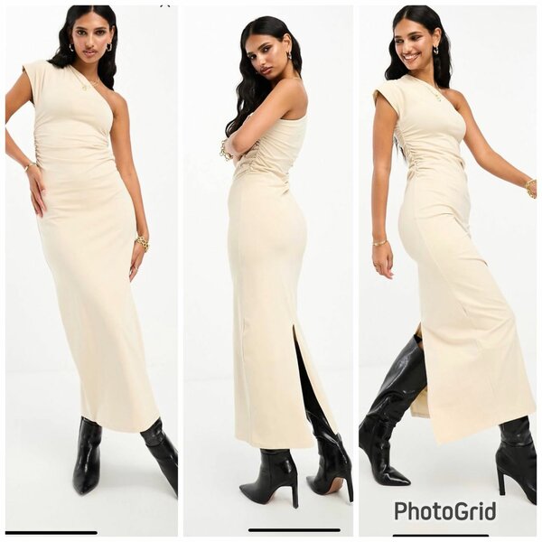 Robe longue asymétrique élégante