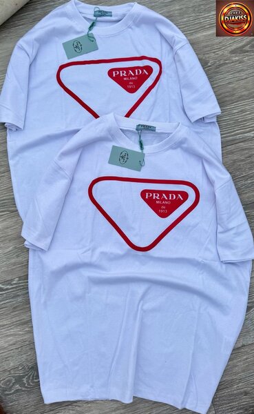 T-shirt Blanc Logo Rouge