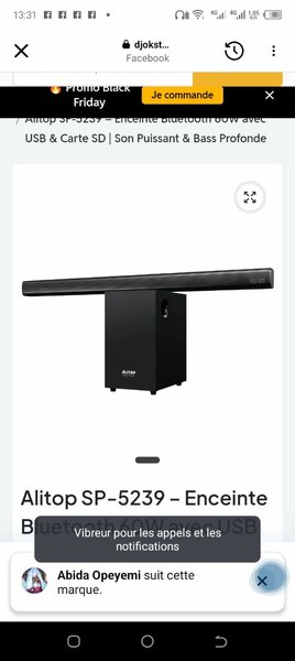 Enceinte Bluetooth Alitop SP-5239