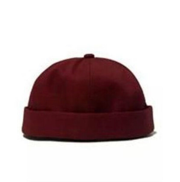 Bonnet en coton rouge bordeaux