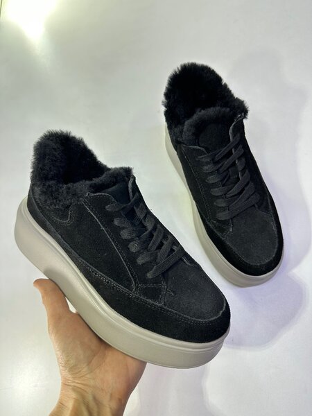 Кроссовки утепленные на платформе