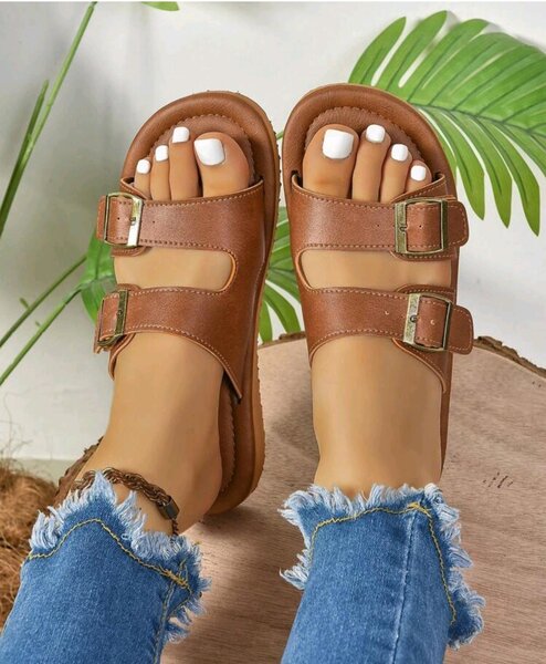 Roman brown sandals