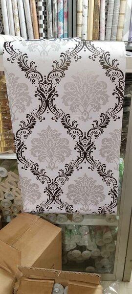 Papier peint damassé élégant