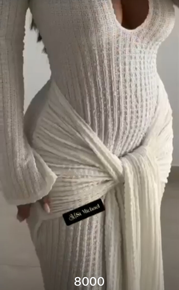 Robe élégante en tricot