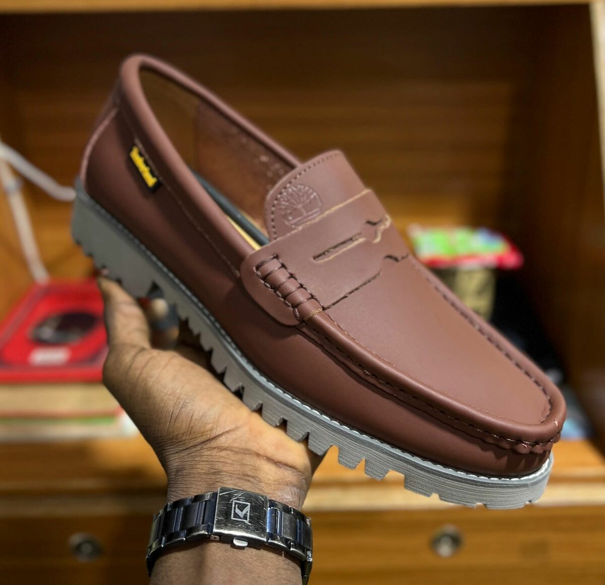 Mocassins en cuir pour hommes