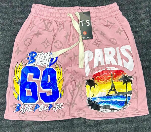 Shorts décontractés Paris rose
