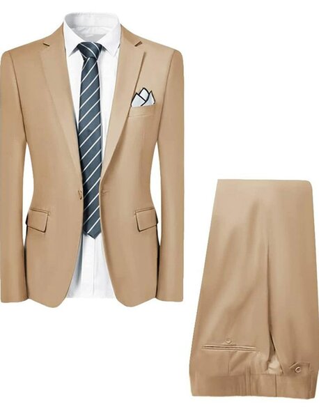 Ensemble VESTE 02 Piece-MARRON